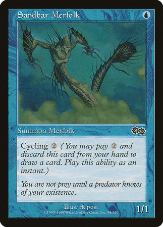 Sandbar Merfolk [Urza's Saga] | Lots Moore NSW