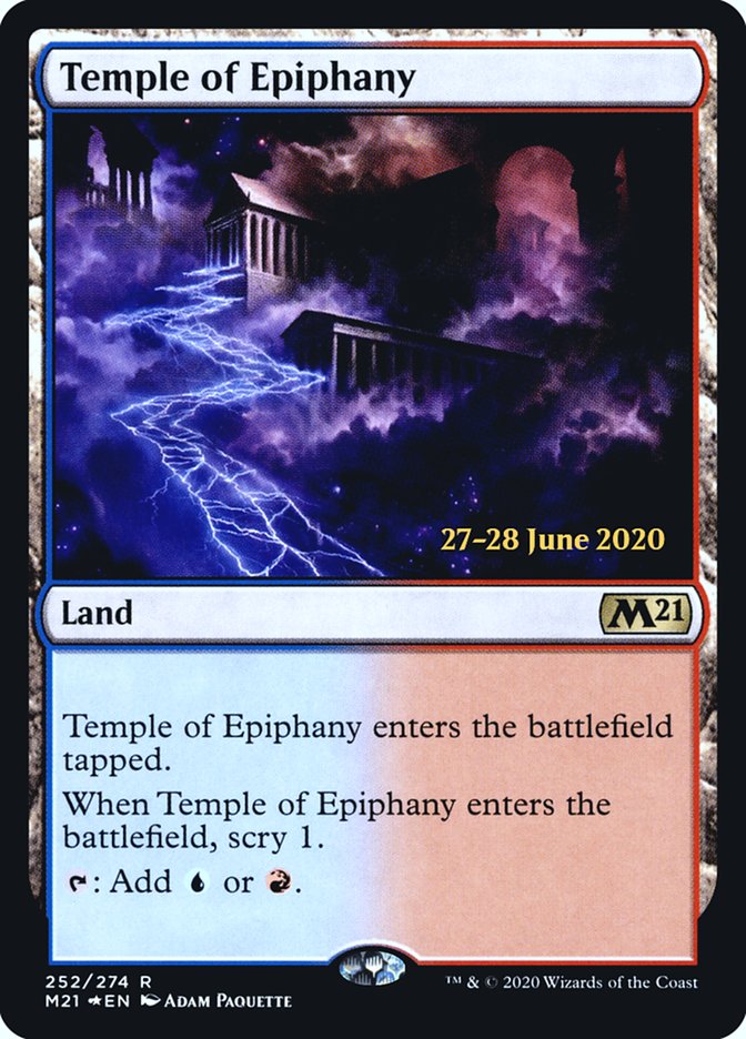 Temple of Epiphany  [Core Set 2021 Prerelease Promos] | Lots Moore NSW