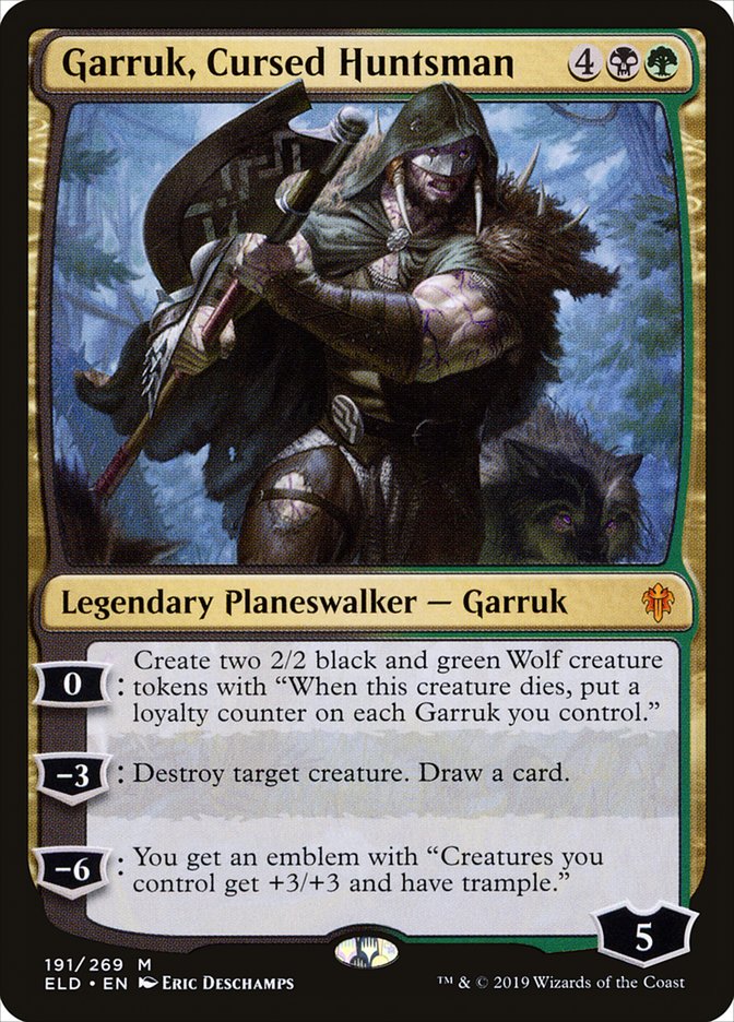 Garruk, Cursed Huntsman [Throne of Eldraine] | Lots Moore NSW