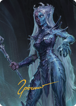 Mocking Doppelganger Art Card (Gold-Stamped Signature) [Commander Legends: Battle for Baldur's Gate Art Series] | Lots Moore NSW