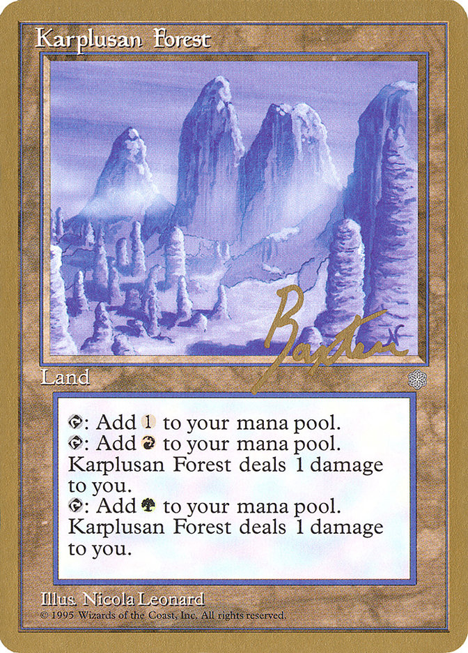 Karplusan Forest (George Baxter) [Pro Tour Collector Set] | Lots Moore NSW