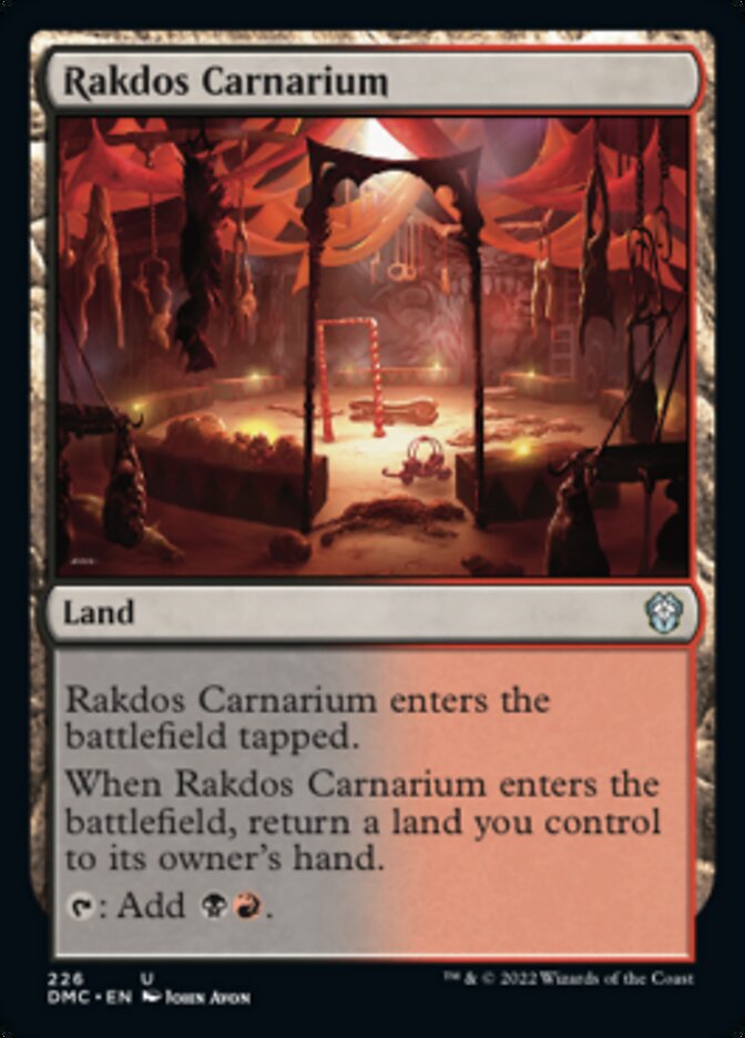 Rakdos Carnarium [Dominaria United Commander] | Lots Moore NSW