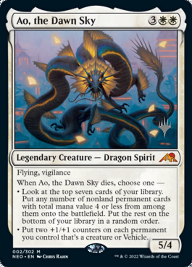 Ao, the Dawn Sky (Promo Pack) [Kamigawa: Neon Dynasty Promos] | Lots Moore NSW