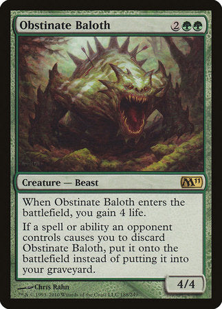 Obstinate Baloth [Magic 2011] | Lots Moore NSW