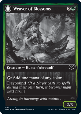 Weaver of Blossoms // Blossom-Clad Werewolf [Innistrad: Double Feature] | Lots Moore NSW