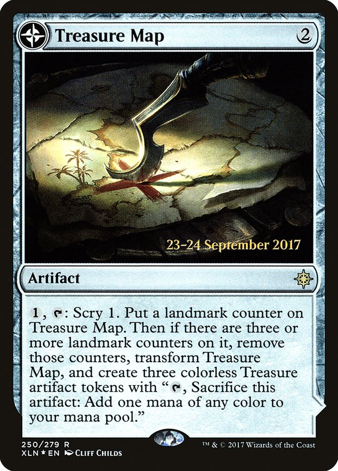 Treasure Map // Treasure Cove  [Ixalan Prerelease Promos] | Lots Moore NSW