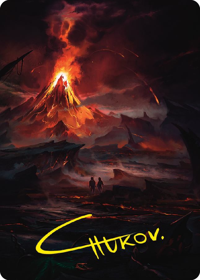Valley of Gorgoroth Art Card (Gold-Stamped Signature) [The Lord of the Rings: Tales of Middle-earth Art Series] | Lots Moore NSW