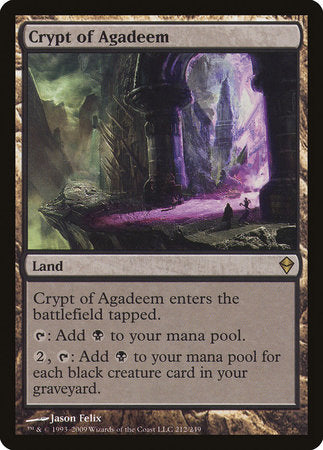 Crypt of Agadeem [Zendikar] | Lots Moore NSW