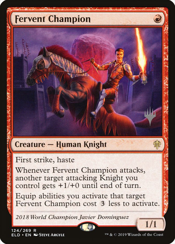 Fervent Champion (Promo Pack) [Throne of Eldraine Promos] | Lots Moore NSW