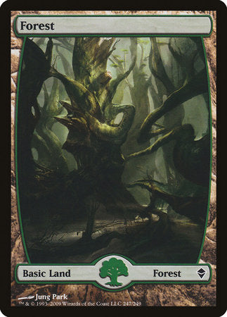 Forest (247) - Full Art [Zendikar] | Lots Moore NSW