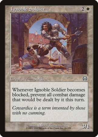 Ignoble Soldier [Mercadian Masques] | Lots Moore NSW