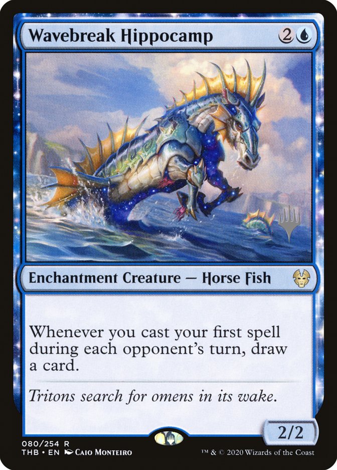 Wavebreak Hippocamp (Promo Pack) [Theros Beyond Death Promos] | Lots Moore NSW