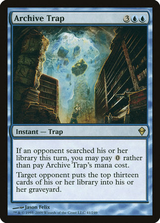 Archive Trap [Zendikar] | Lots Moore NSW