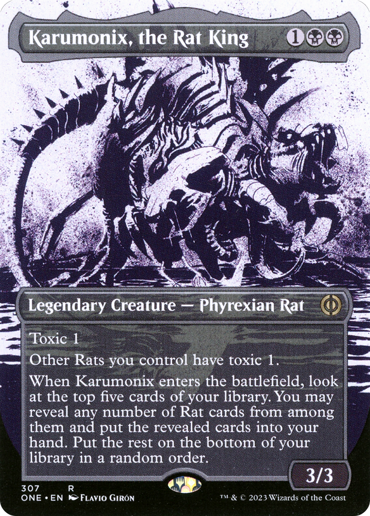 Karumonix, the Rat King (Borderless Ichor) [Phyrexia: All Will Be One] | Lots Moore NSW