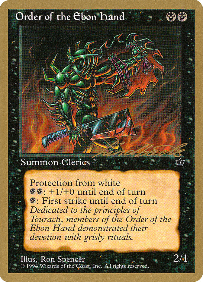 Order of the Ebon Hand (Spencer) (Leon Lindback) [Pro Tour Collector Set] | Lots Moore NSW