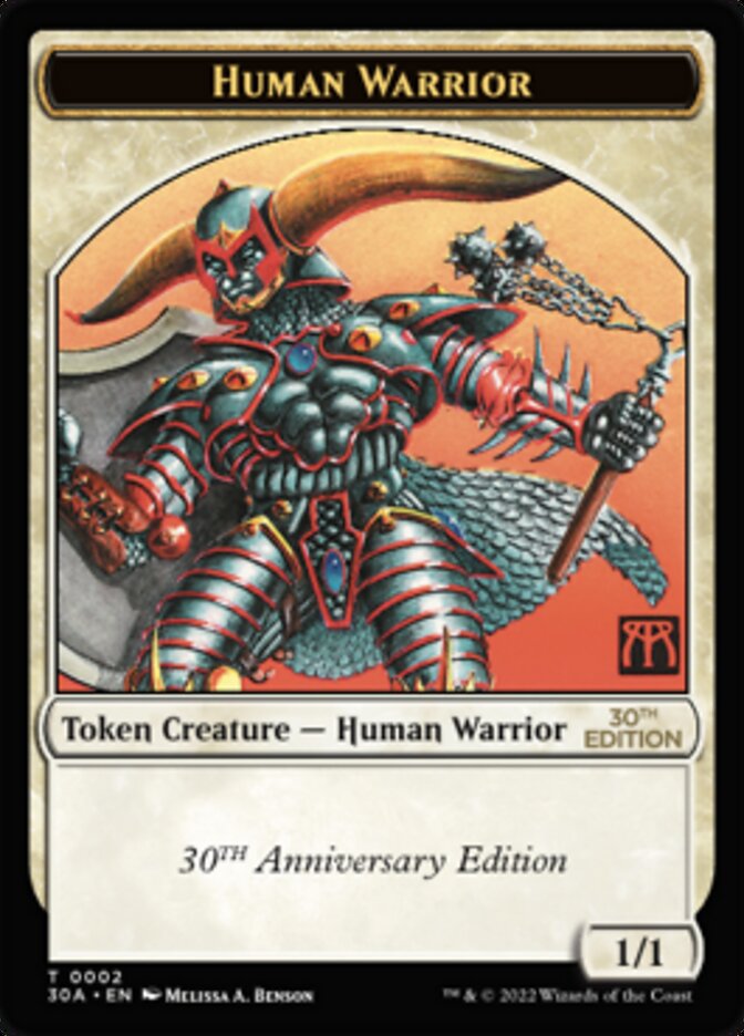 Human Warrior Token [30th Anniversary Tokens] | Lots Moore NSW