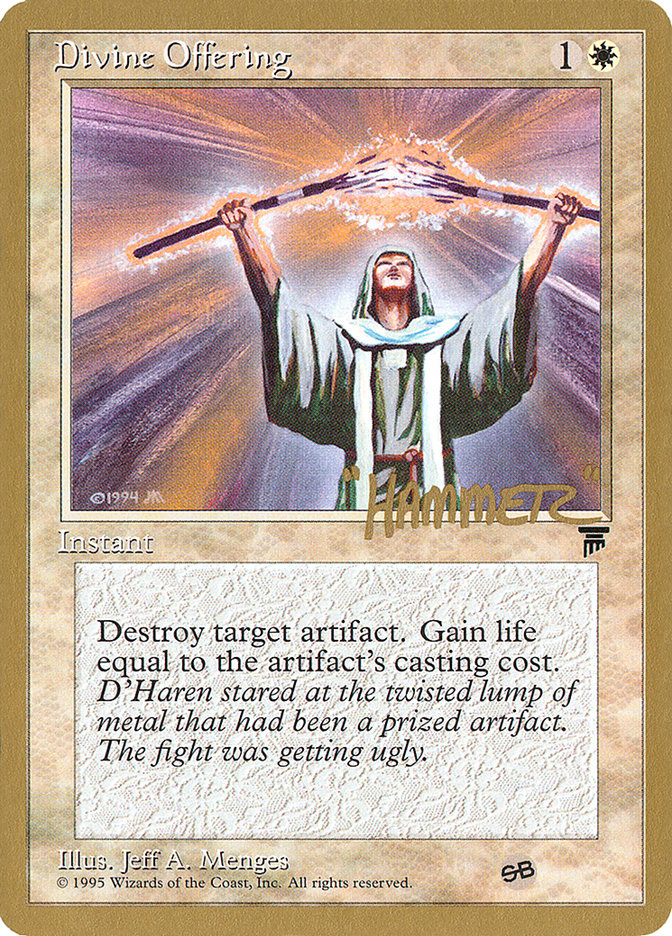 Divine Offering (Shawn "Hammer" Regnier) (SB) [Pro Tour Collector Set] | Lots Moore NSW