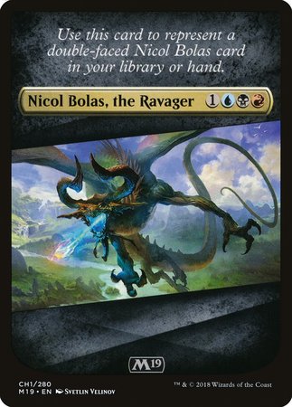 Checklist Card - Core Set 2019 (Nicol Bolas, the Ravager) [Core Set 2019 Tokens] | Lots Moore NSW