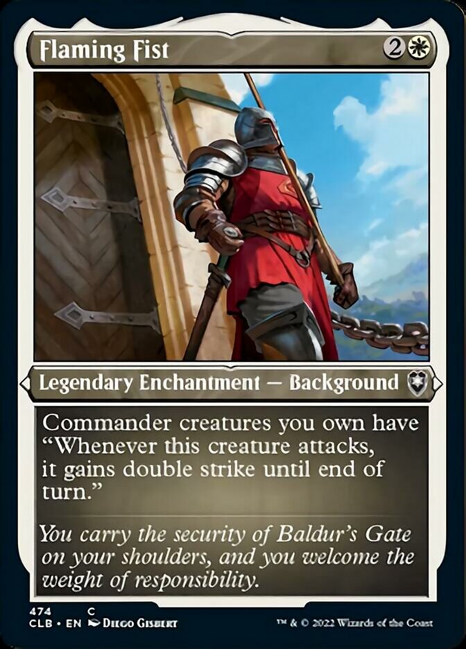 Flaming Fist (Foil Etched) [Commander Legends: Battle for Baldur's Gate] | Lots Moore NSW