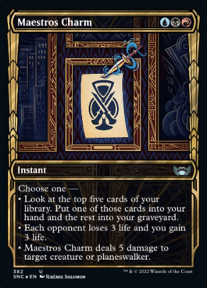 Maestros Charm (Showcase Golden Age Gilded Foil) [Streets of New Capenna] | Lots Moore NSW