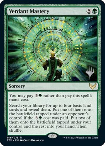 Verdant Mastery (Promo Pack) [Strixhaven: School of Mages Promos] | Lots Moore NSW