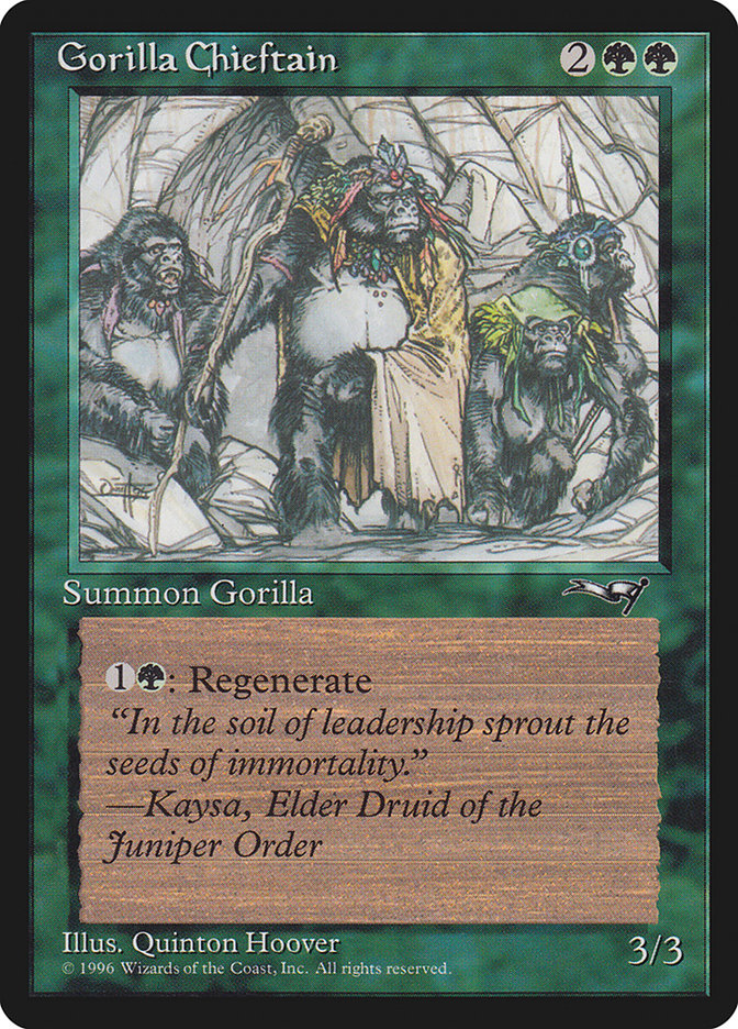 Gorilla Chieftain (Four Gorilla Art) [Alliances] | Lots Moore NSW