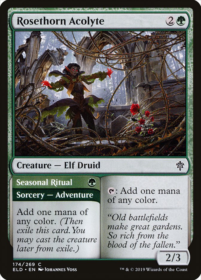 Rosethorn Acolyte // Seasonal Ritual [Throne of Eldraine] | Lots Moore NSW