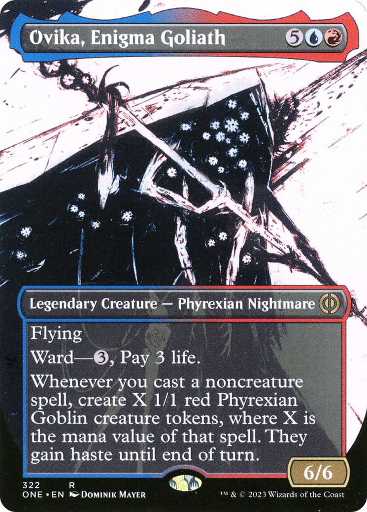 Ovika, Enigma Goliath (Borderless Ichor) [Phyrexia: All Will Be One] | Lots Moore NSW