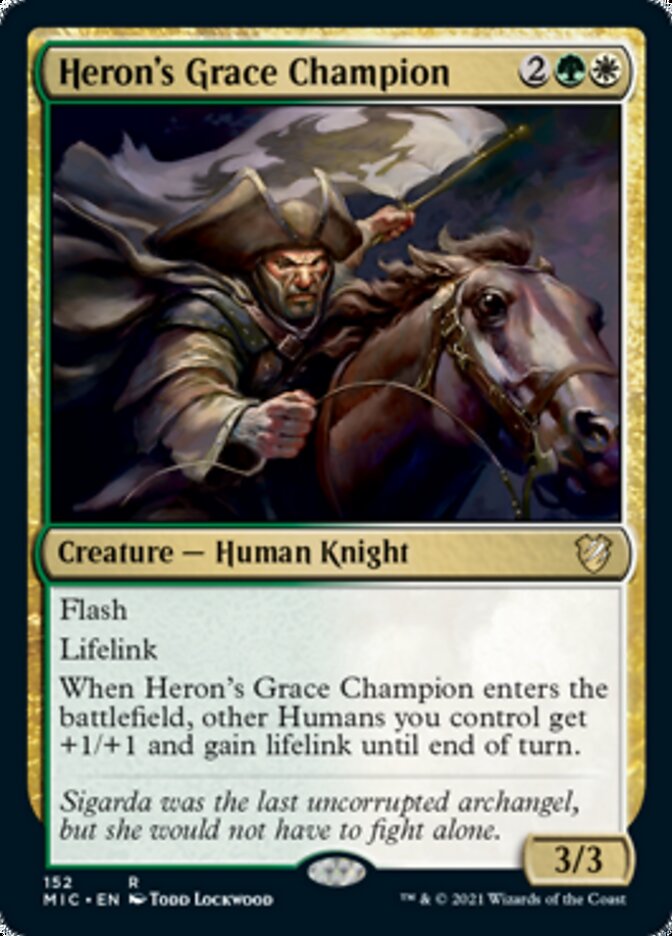 Heron's Grace Champion [Innistrad: Midnight Hunt Commander] | Lots Moore NSW