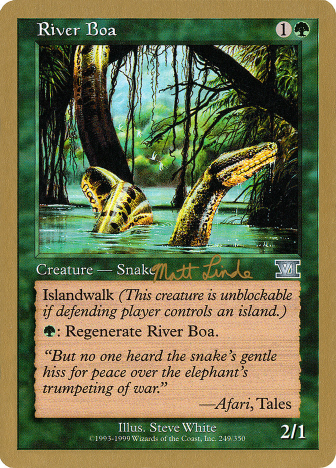 River Boa (Matt Linde) [World Championship Decks 1999] | Lots Moore NSW