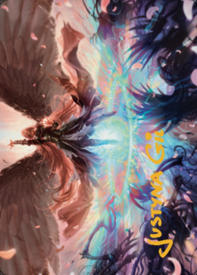 Iridian Maelstrom Art Card (Gold-Stamped Signature) [Dominaria United Art Series] | Lots Moore NSW