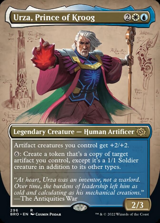 Urza, Prince of Kroog (Borderless Alternate Art) [The Brothers' War] | Lots Moore NSW