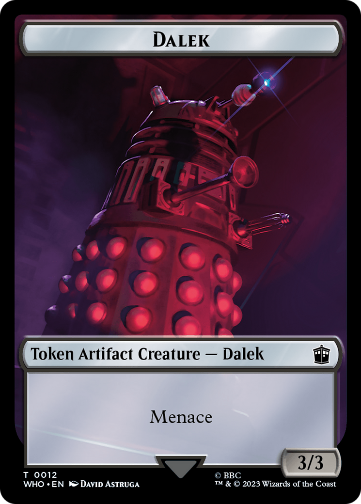 Dalek // Cyberman Double-Sided Token [Doctor Who Tokens] | Lots Moore NSW