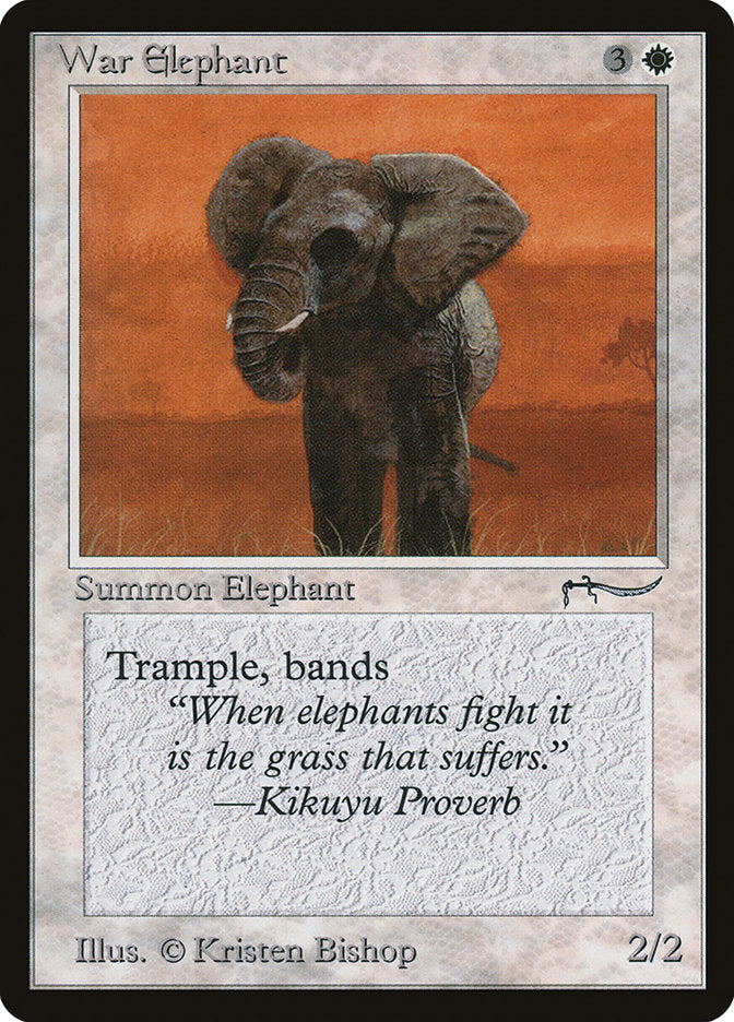 War Elephant (Dark Mana Cost) [Arabian Nights] | Lots Moore NSW