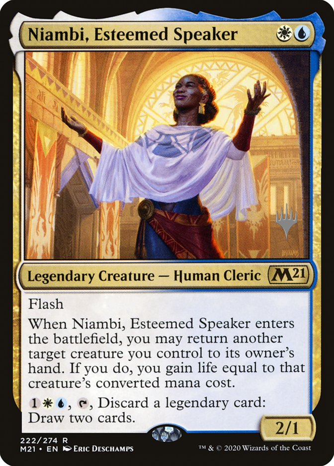 Niambi, Esteemed Speaker (Promo Pack) [Core Set 2021 Promos] | Lots Moore NSW