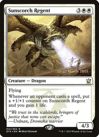 Sunscorch Regent [Dragons of Tarkir Promos] | Lots Moore NSW