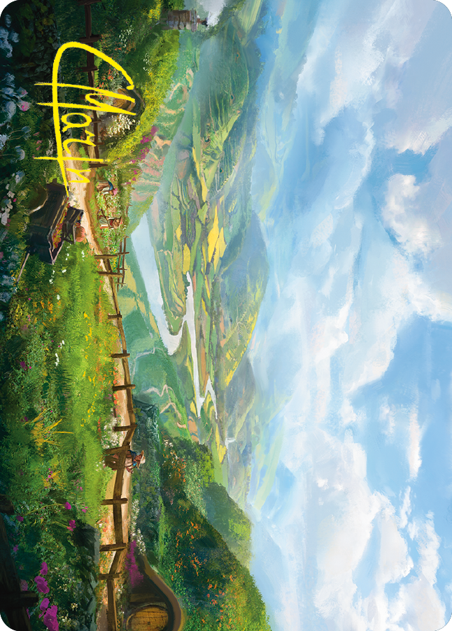 Plains Art Card (Gold-Stamped Signature) [The Lord of the Rings: Tales of Middle-earth Art Series] | Lots Moore NSW