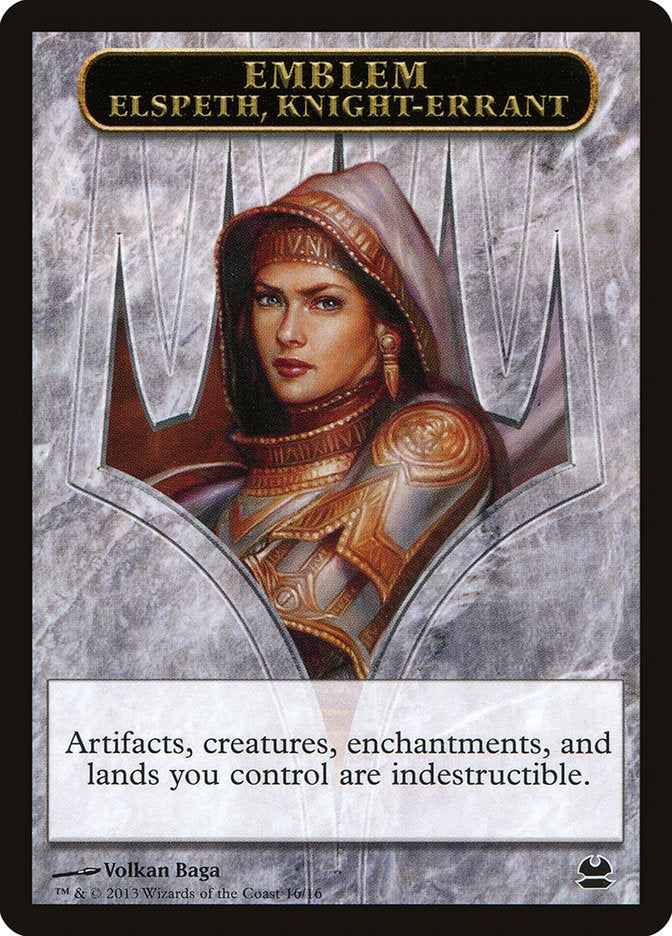 Elspeth, Knight-Errant Emblem [Modern Masters Tokens] | Lots Moore NSW