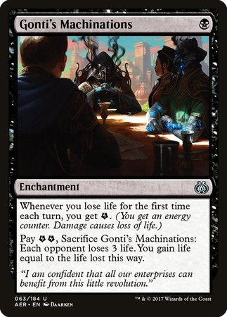 Gonti's Machinations [Aether Revolt] | Lots Moore NSW