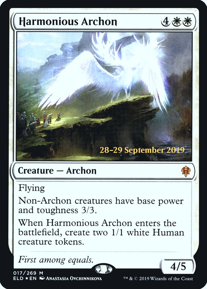 Harmonious Archon  [Throne of Eldraine Prerelease Promos] | Lots Moore NSW