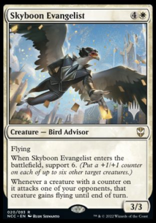 Skyboon Evangelist (Promo Pack) [Streets of New Capenna Commander Promos] | Lots Moore NSW