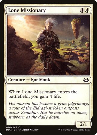 Lone Missionary [Modern Masters 2017] | Lots Moore NSW