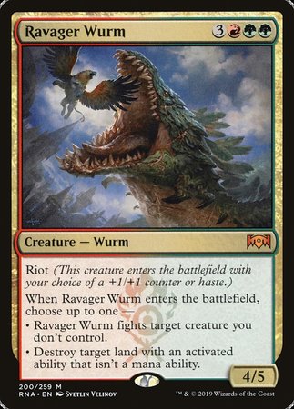 Ravager Wurm [Ravnica Allegiance] | Lots Moore NSW