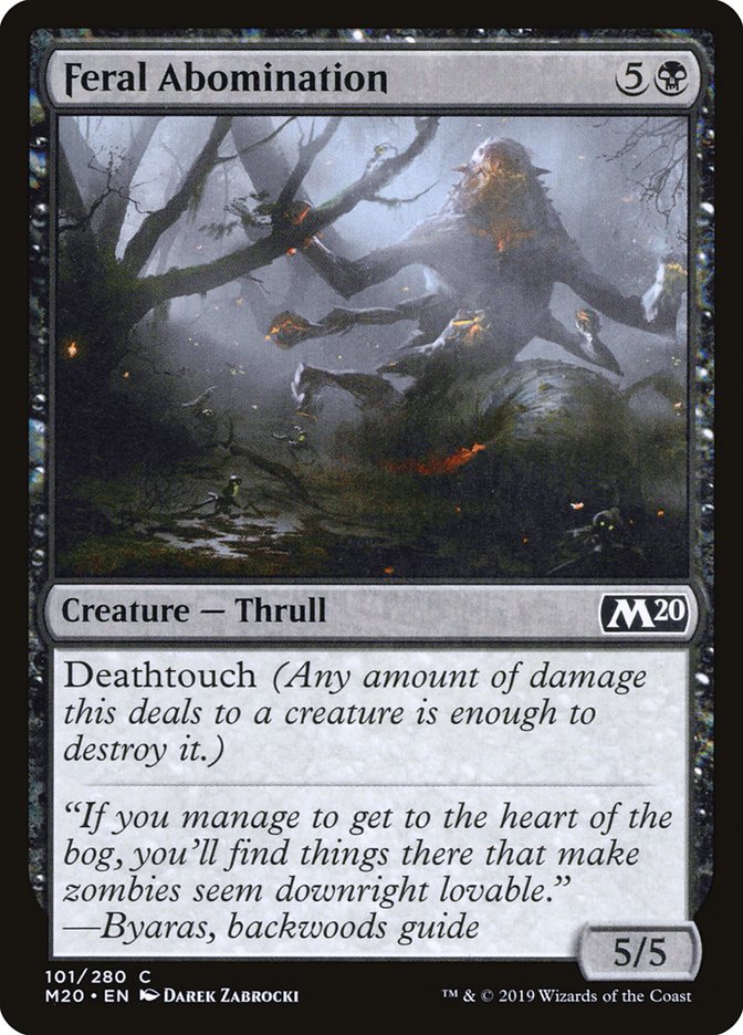 Feral Abomination [Core Set 2020] | Lots Moore NSW