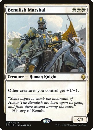 Benalish Marshal [Dominaria] | Lots Moore NSW