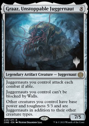 Graaz, Unstoppable Juggernaut (Promo Pack) [Phyrexia: All Will Be One Promos] | Lots Moore NSW