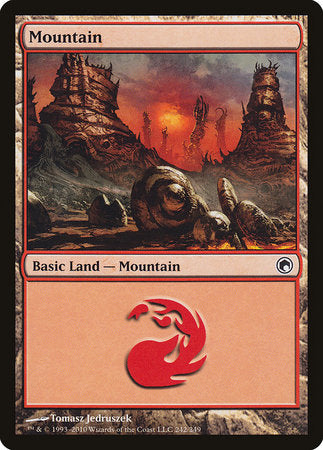 Mountain (242) [Scars of Mirrodin] | Lots Moore NSW