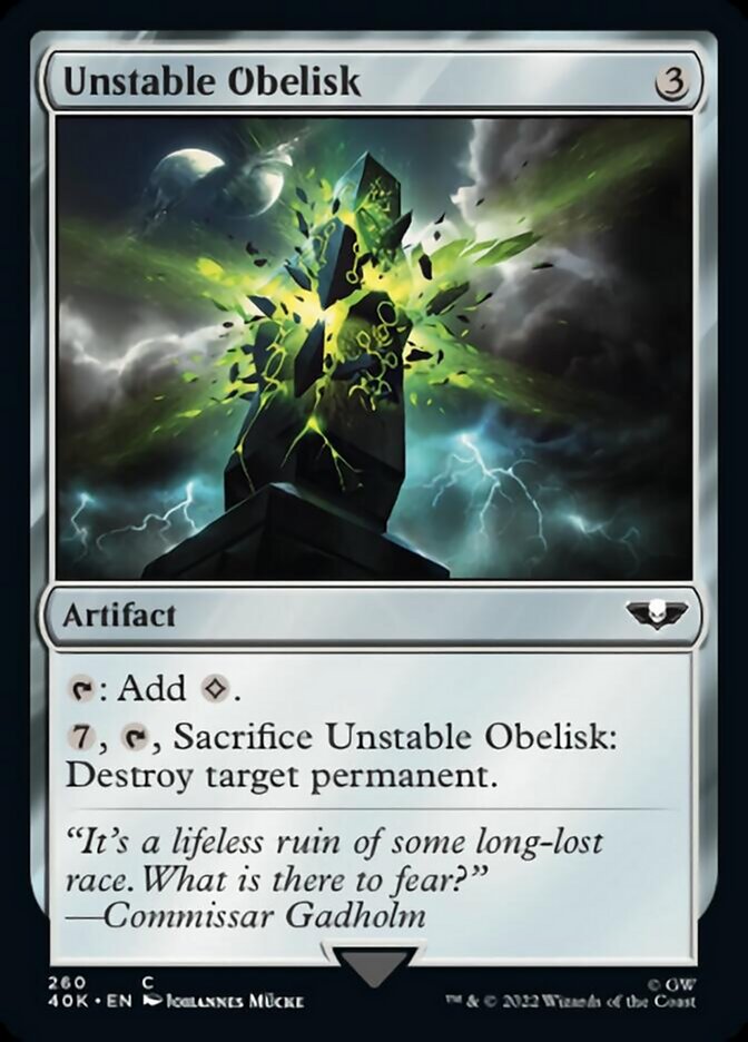 Unstable Obelisk (Surge Foil) [Warhammer 40,000] | Lots Moore NSW