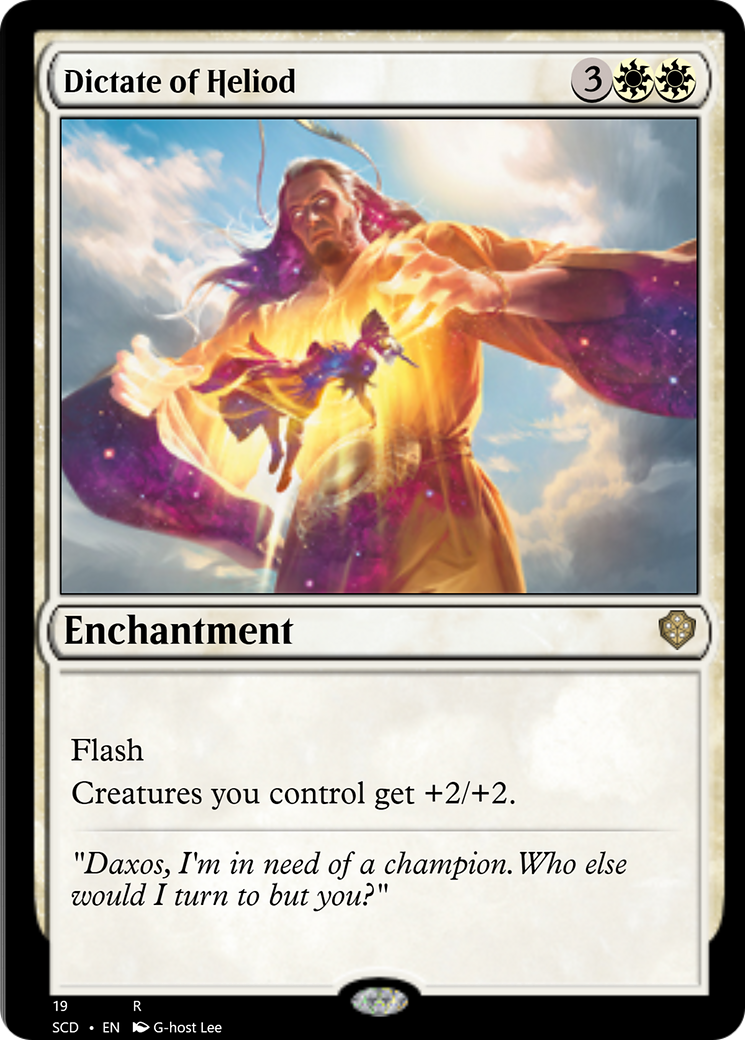 Dictate of Heliod [Starter Commander Decks] | Lots Moore NSW