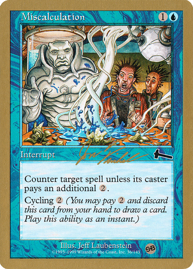 Miscalculation (Jon Finkel) (SB) [World Championship Decks 2000] | Lots Moore NSW